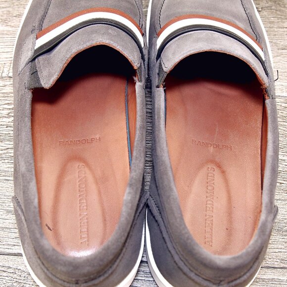Allen Edmonds RANDOLPH Loafer Sneaker 11.5 D Grey Suede * add $15 new Trees - Picture 5 of 13